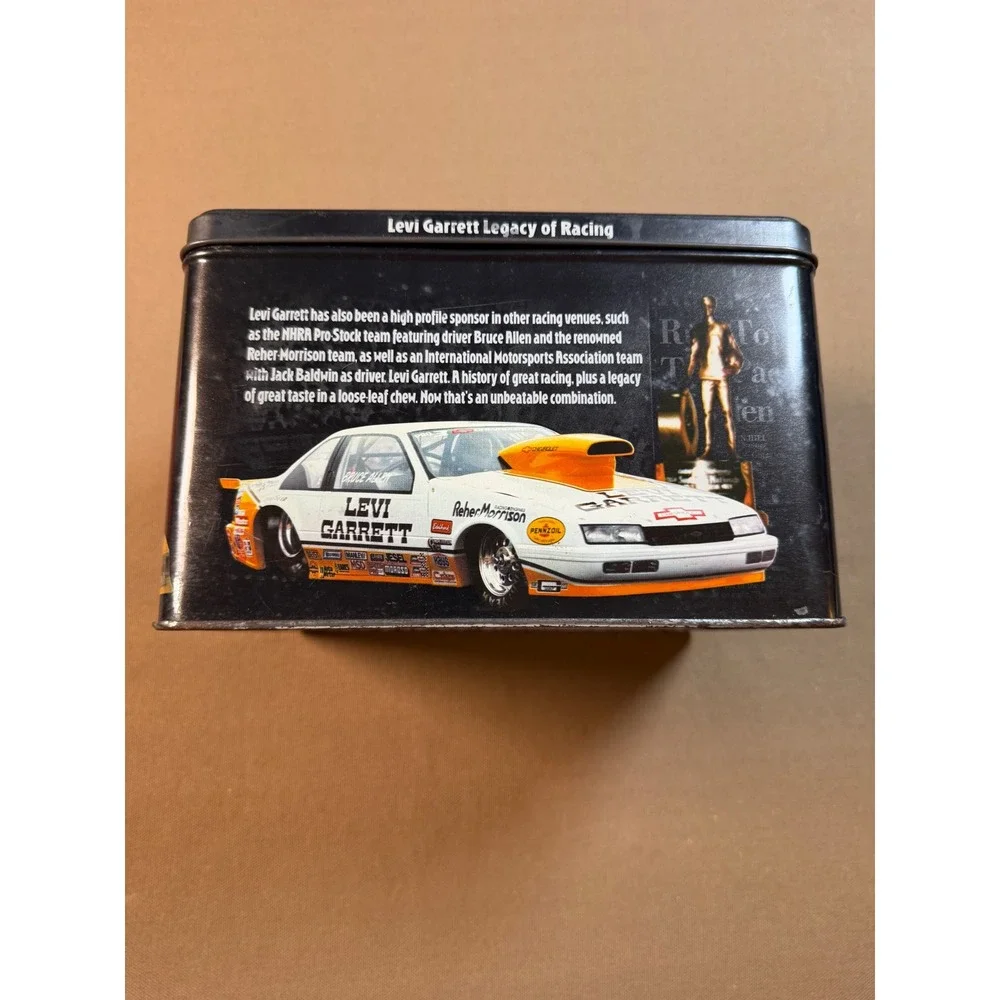 Levi Garrett Chewing Tobacco 25th Anniversary Legacy of Racing Tin Container